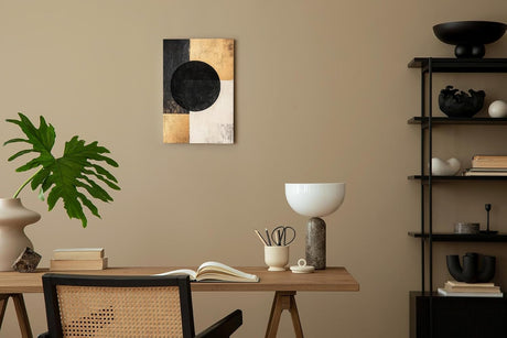 Paul Sinus 60x90cm Wandbild Strukturform Balance – Powerdesign und Fokuskunstwerk mit klarer Geometrie und Stil