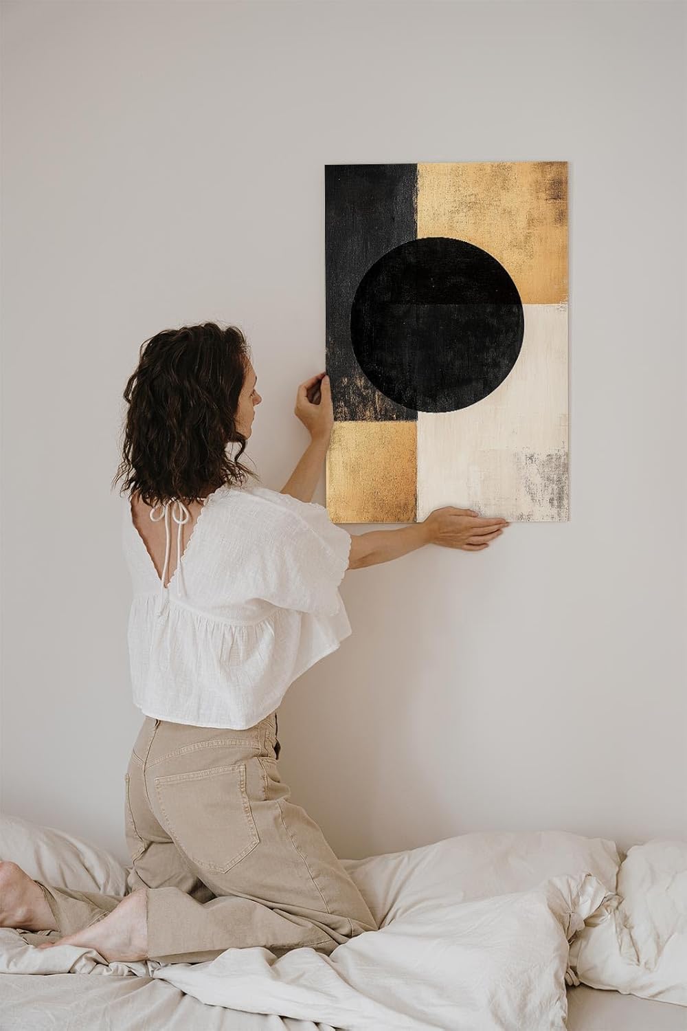 Paul Sinus 60x90cm Wandbild Strukturform Balance – Powerdesign und Fokuskunstwerk mit klarer Geometrie und Stil