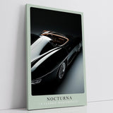 Paul Sinus Leinwandbild 40x60cm Leinwandbild Nocturna Eleganz Oldtimer Luxus Sportwagen Retro Design Schwarz Automobil Klassik Geschwindigkeit Vintage Stil