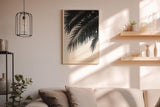 Paul Sinus Wandbild in 40x60cm Tropic Tones – harmonisches Palmenmotiv in sanften Sepiatönen auf Leinwand für stilvolle Raumgestaltung