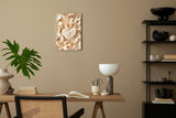Paul Sinus 60x90cm Wandbild Herz aus Blütenblättern – Romantisches Design mit floraler Raffinesse Blume