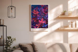 Paul Sinus Wandbild in 40x60cm Neon Bloom – leuchtende Pflanzenblätter in intensiven Neonfarben für moderne Raumgestaltung