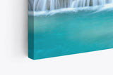 Paul Sinus Wandbild 120x80cm Tropischer Wasserfall Dschungel Bach Türkis Natur