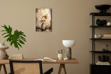 Paul Sinus 60x90cm Wandbild Poesie der Blüte – Vintage-Flair und florale Eleganz in Braun als stilvolles Naturmotiv mit Tiefe