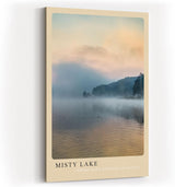 Paul Sinus Kunstdruck 40x60cm Misty Lake – nebliger See im sanften Morgenlicht