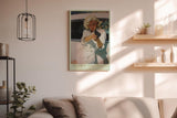 Paul Sinus Wandbild in 40x60cm The Blonde Vendetta – Blonde Frau mit Pistole im Retro-Pin-up-Stil