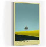 Paul Sinus Wandbild in 40x60cm Baum auf gelbem Feld – minimalistisches Naturmotiv mit klaren Kontrasten für moderne Wohnräume