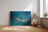 Sinus Art Wandbild 120x80cm Zauberhaftes Motiv mit spiegelnden Tropfen und weichen Farben für moderne Ästhetik