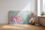 Sinus Art Wandbild 120x80cm Sanfte Blume in Nahaufnahme mit verträumter Hintergrundunschärfe