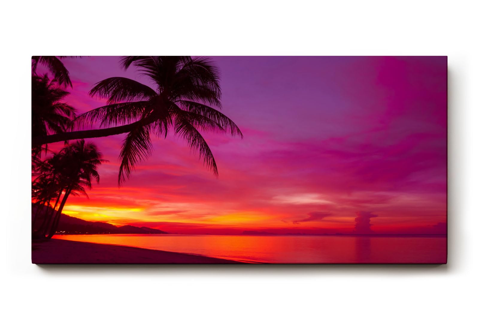 Sinus Art Wandbild 120x80cm Stimmungsvolles Motiv für Urlaubssehnsucht und exotisches Flair