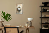 Paul Sinus 60x90cm Wandbild Anemonen in Beige – Ausdrucksstarke Blumenmalerei mit moderner Blume