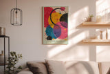 Paul Sinus Wandbild in 40x60cm The Color Impulse – Lebendige Komposition aus überlappenden Kreisen in kräftigem Gelb, Rot, Blau, Pink und Schwarz