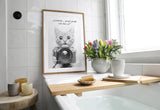 Paul Sinus Poster/Leinwandbild/Rahmenoption Lustiges Katzenbild – Witzige Klo-Deko fürs Gäste-WC – Perfekt für Social-Media-Fans