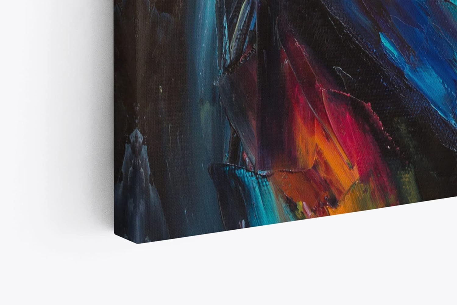 Wandbild 120x80cm Porträt einer jungen Frau Feminin Farbenfroh Abstrakt