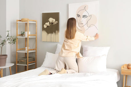 Paul Sinus 60x90cm Wandbild Sanfte Blüten in Sepia – Minimalistische Eleganz mit floraler Harmonie Blume