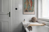 Paul Sinus Leinwandbild 80x120cm Leinwandbild Pompejanische Kunst – Antike Fischdarstellung, mediterraner Charme, historische Ästhetik, Vintage-Fresko