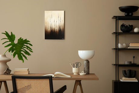 Paul Sinus 60x90cm Wandbild Gräser im Licht – Zeitlose Naturästhetik mit stilisierter Blume