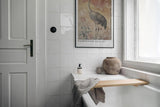 Paul Sinus Leinwandbild 60x90cm Pompeian Wall Art Leinwandbild antiker Kranich im römischen Stil florale Elemente