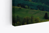 Paul Sinus Wandbild 120x80cm Berglandschaft Berge Gebirge Tannen Natur