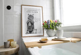 Paul Sinus Poster/Leinwandbild/Rahmenoption Lustiges Katzenbild – Freche Klo-Deko für dein Gäste-WC – Perfekt für saubere Ordnung