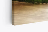 Wandbild 120x80cm Palmen Strand Meer Karibik Paradies Himmel Blau