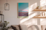 Paul Sinus Wandbild in 40x60cm The Edge of Serenity mit pastellfarbener Landschaft und ruhigem See für entspannende Wandgestaltung