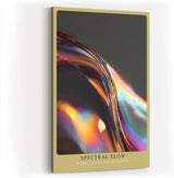Paul Sinus Wandbild in 40x60cm Spectral Flow – minimalistisches Farbspiel in fließenden Kurven und schillernden Reflexionen für elegante Raumgestaltung