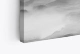 Paul Sinus Wandbild 120x80cm Chinesisch Berglandschaft Berge Fluss Nebel Schwarz Weiß