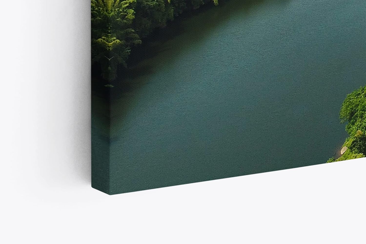 Paul Sinus Wandbild 120x80cm Fluss Thailand Landschaft Dschungel Tropisch Berge Grün