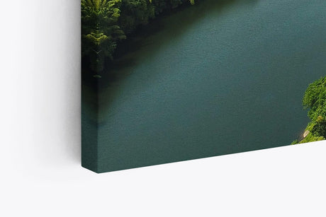 Paul Sinus Wandbild 120x80cm Fluss Thailand Landschaft Dschungel Tropisch Berge Grün