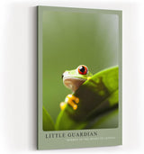 Paul Sinus Kunstdruck 40x60cm Frosch Natur Dschungel Tierkunst grün witzig Little Guardian