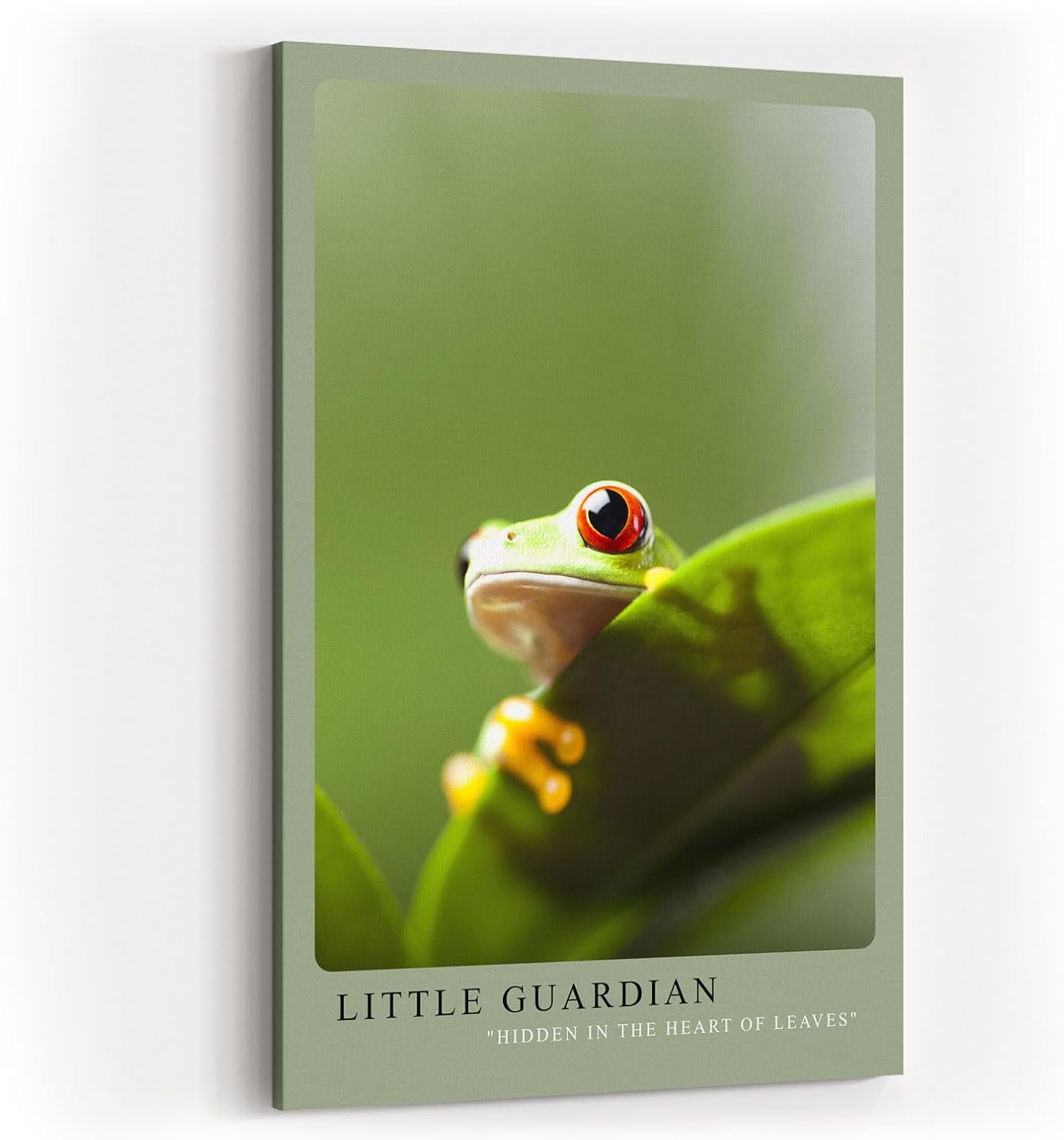 Paul Sinus Kunstdruck 40x60cm Frosch Natur Dschungel Tierkunst grün witzig Little Guardian