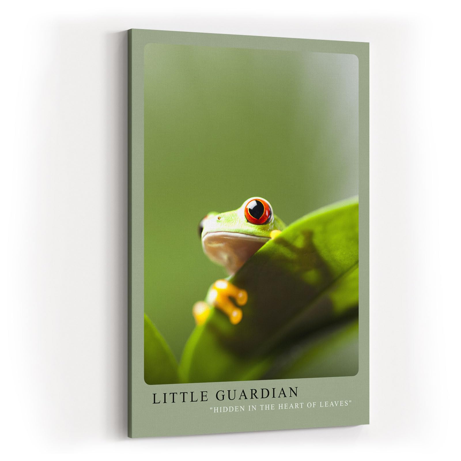 Paul Sinus Kunstdruck 40x60cm Frosch Natur Dschungel Tierkunst grün witzig Little Guardian