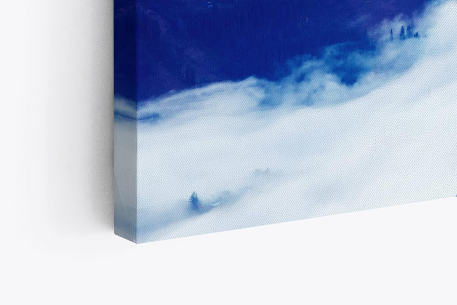 Paul Sinus Wandbild 120x80cm Berge Wolken Himmel Abendröte Blau Kunstvoll