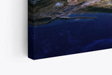 Paul Sinus Wandbild 120x80cm Erde Weltraum Sonnenaufgang Planet Satellitenaufnahme
