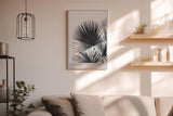 Paul Sinus Wandbild in 40x60cm Tropical Monochrome – stilvolle Palmenblätter in Schwarz-Weiß Fotokunst für modernes Wohndesign auf hochwertiger Leinwand