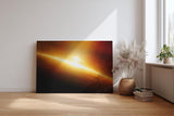Sinus Art Wandbild 120x80cm Faszinierende Weltraumszenerie mit dynamischer Lichtwirkung und kosmischer Tiefe
