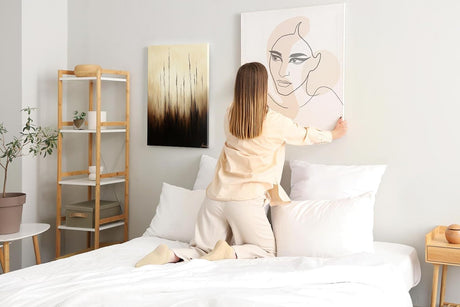 Paul Sinus 60x90cm Wandbild Gräser im Licht – Zeitlose Naturästhetik mit stilisierter Blume