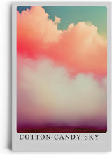 Paul Sinus Leinwandbild 80x120cm verträumte Wolkenformation in leuchtenden Pastelltönen, faszinierende Wandkunst mit surrealem Farbverlauf