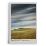 Paul Sinus Leinwandbild 40x60cm minimalistische Landschaft mit sanften Hügeln und dramatischem Himmel, beruhigende Wandkunst