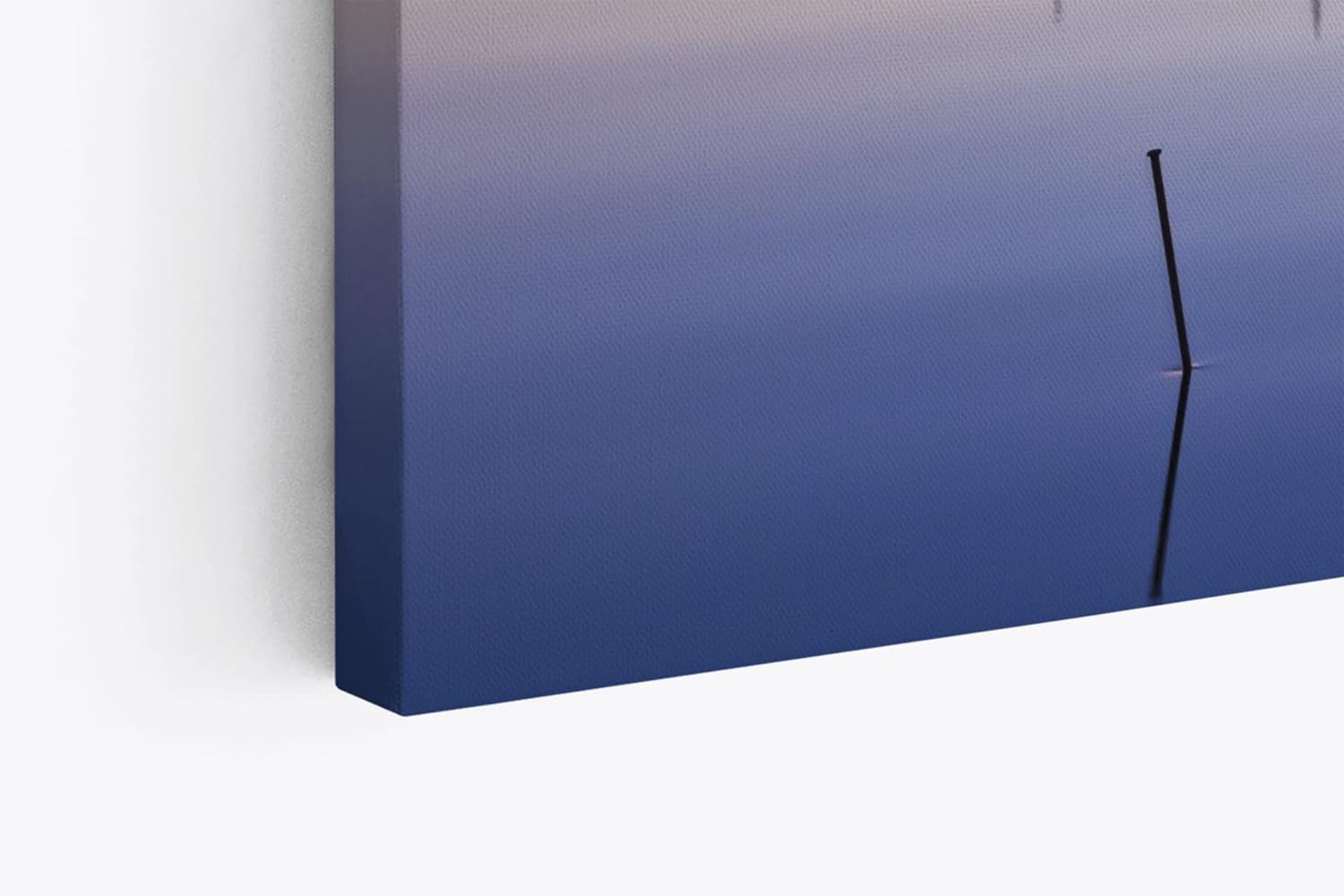 Paul Sinus Wandbild 120x80cm Abendröte Meer Fischernetze Kraniche Horizont Berge