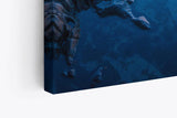 Paul Sinus Wandbild 120x80cm Meer Felsen Horizont Steine Fotokunst Kunstvoll Sonnenuntergang