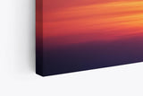 Paul Sinus Wandbild 120x80cm Sonnenuntergang Abendröte roter Himmel Gänse Wolken