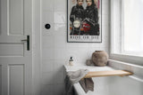 Paul Sinus Leinwandbild 60x90cm Leinwandbild Ride or Die – Ausdrucksstarke Rebellinnen in Lederjacken mit Vintage-Motorrad, urbaner Charme