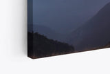 Paul Sinus Wandbild 120x80cm Berge Gebirge Sonnenuntergang Berglandschaft Nacht