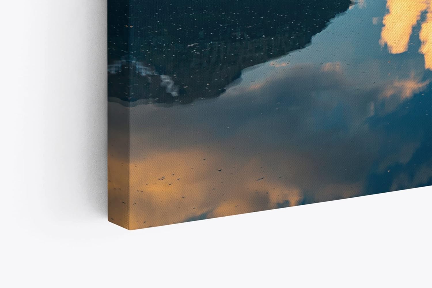 Paul Sinus Wandbild 120x80cm See Berge Bergsee Natur Boot Berglandschaft