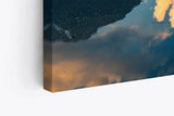 Paul Sinus Wandbild 120x80cm See Berge Bergsee Natur Boot Berglandschaft