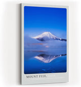 Paul Sinus Kunstdruck 40x60cm Mount Fuji mit Spiegelung im See und blauem Himmel