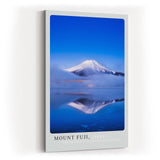 Paul Sinus Kunstdruck 40x60cm Mount Fuji mit Spiegelung im See und blauem Himmel