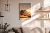 Paul Sinus Wandbild in 40x60cm Golden Ridges – Landschaft in warmen Goldund Rottönen für zeitlose Raumgestaltung